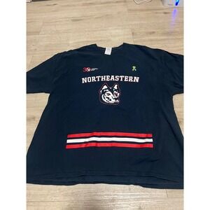Northeastern Huskies‎ Boston Hockey Shirt Black Sz 2XL Mens NCAA